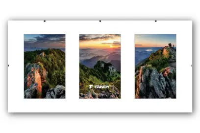 Rámy euroklip plexi gallery 3x10x15 bílé